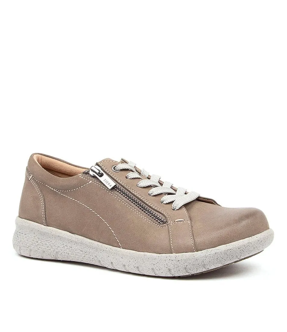 Solar Zipper Oxford in Taupe Nubuck