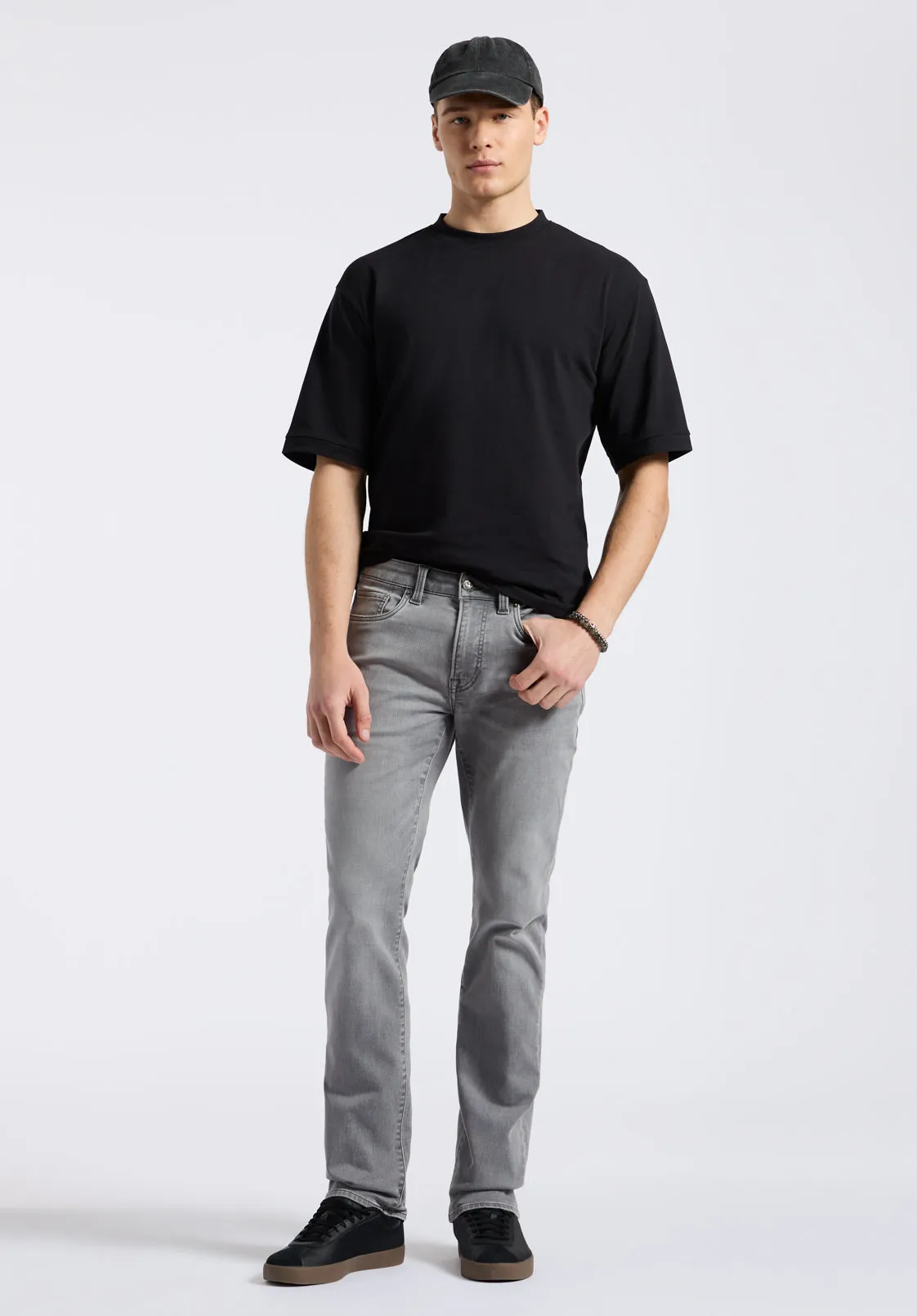 Straight Six Men's Jeans, Grey Sanded - BM26088