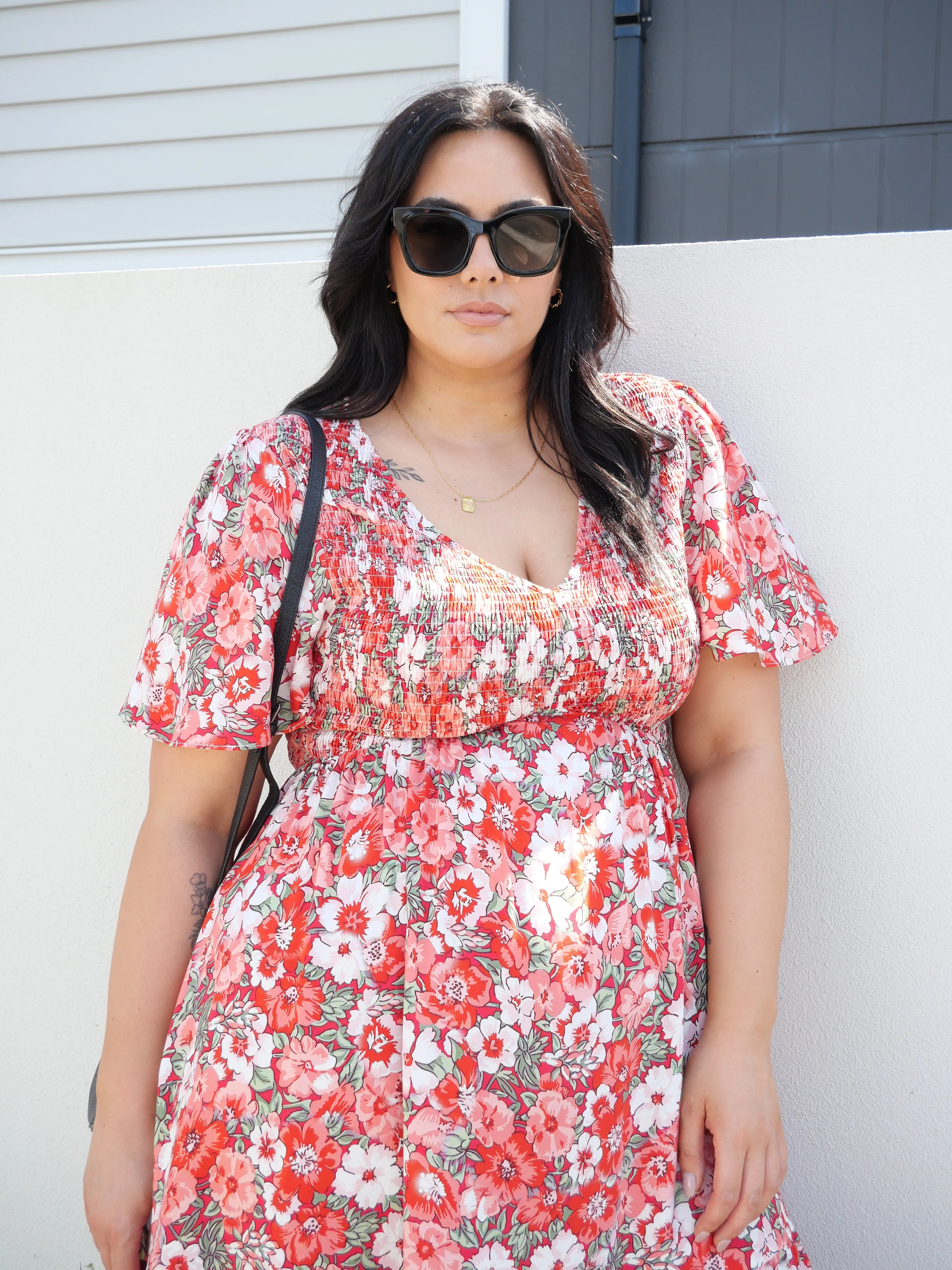Sunday Boho Sofia Dress Red Floral