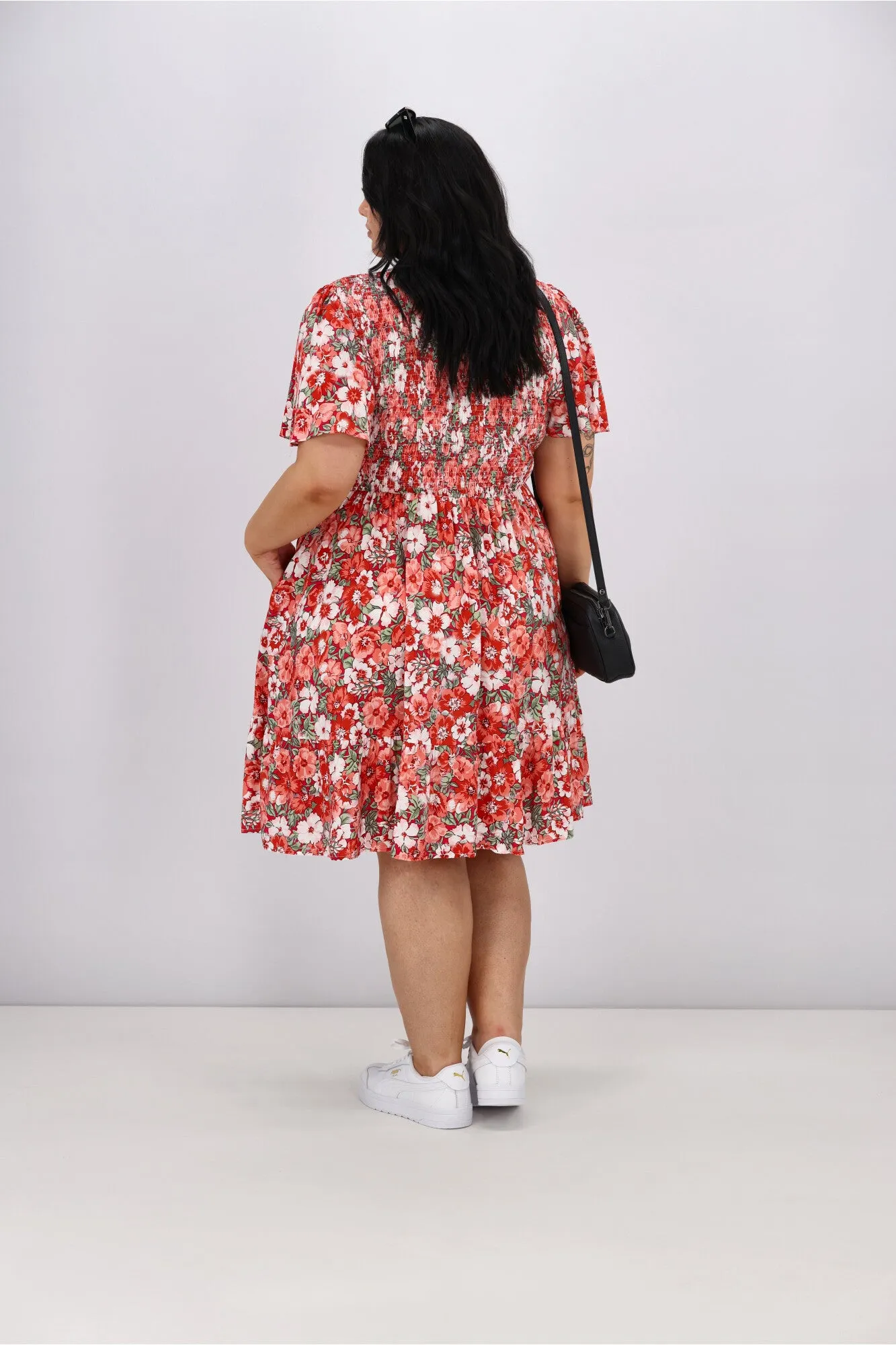 Sunday Boho Sofia Dress Red Floral