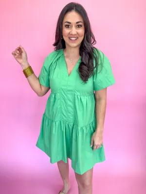 Sunday Stroll Dress - Green