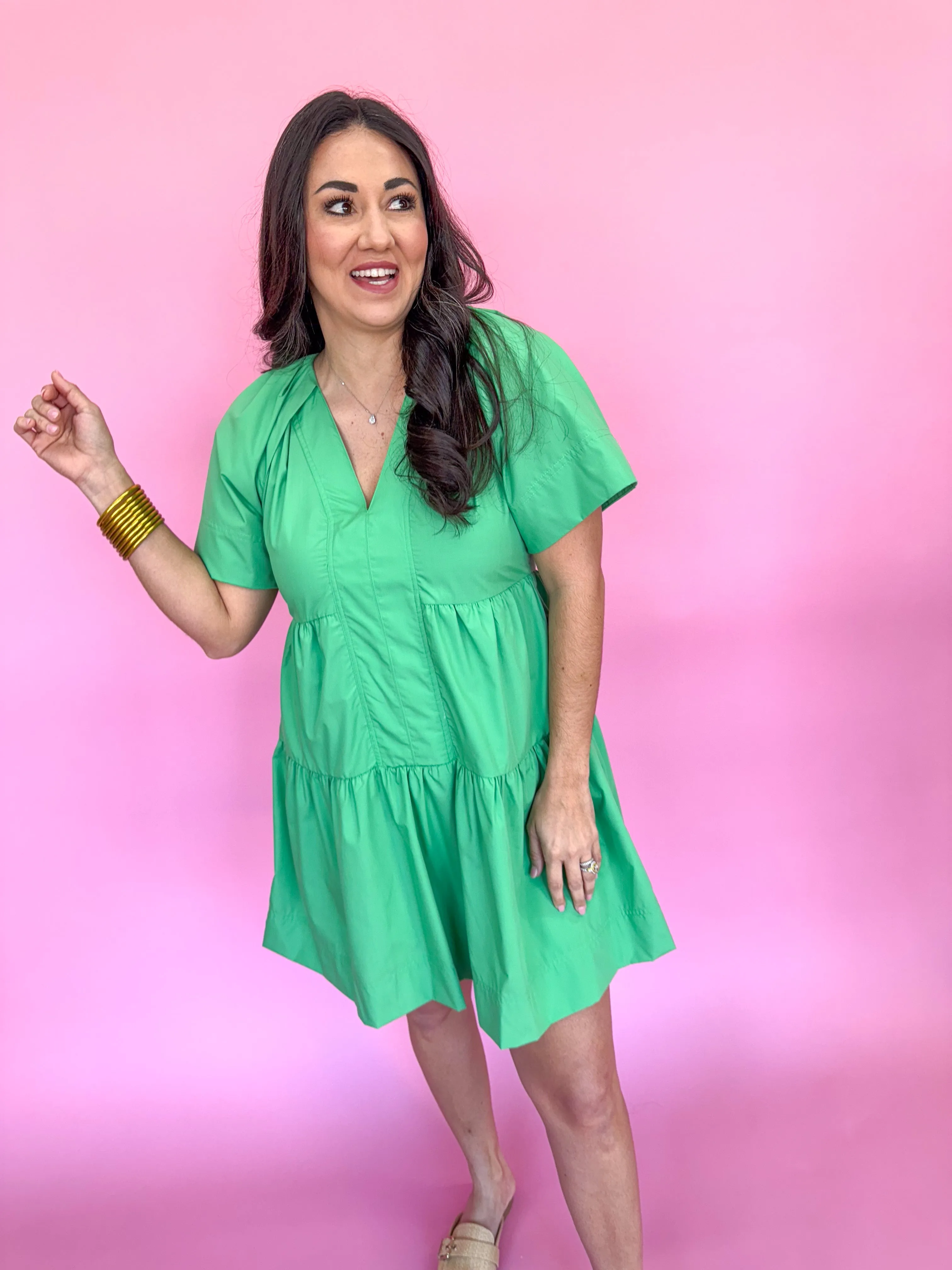 Sunday Stroll Dress - Green