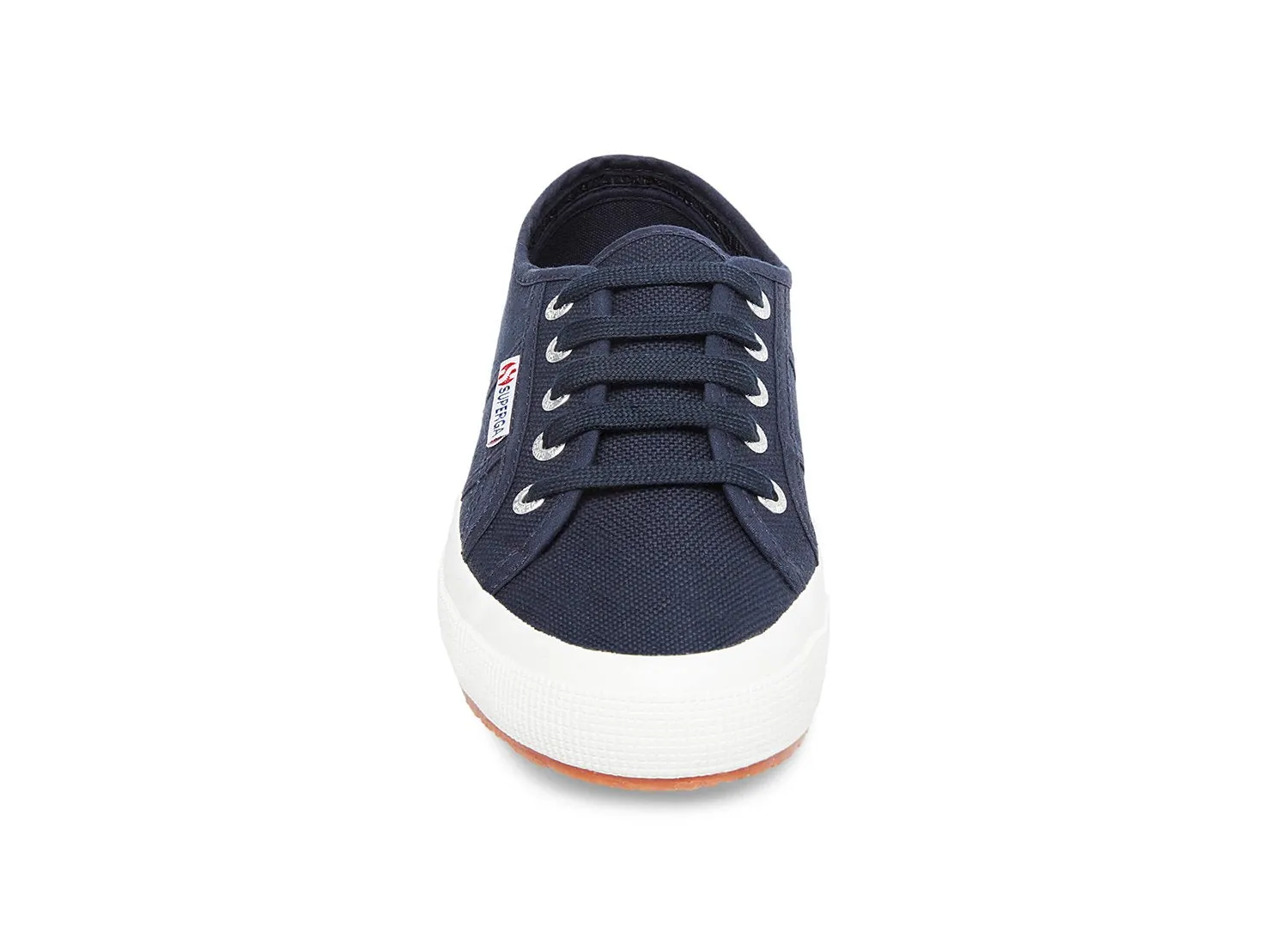 Superga 2750 Cotu Classic Unisex Lace Up Fashion Shoe Sneaker White Navy Canvas (41.5 (US Men's 8.5, US Women's 10) Medium, NAVY)