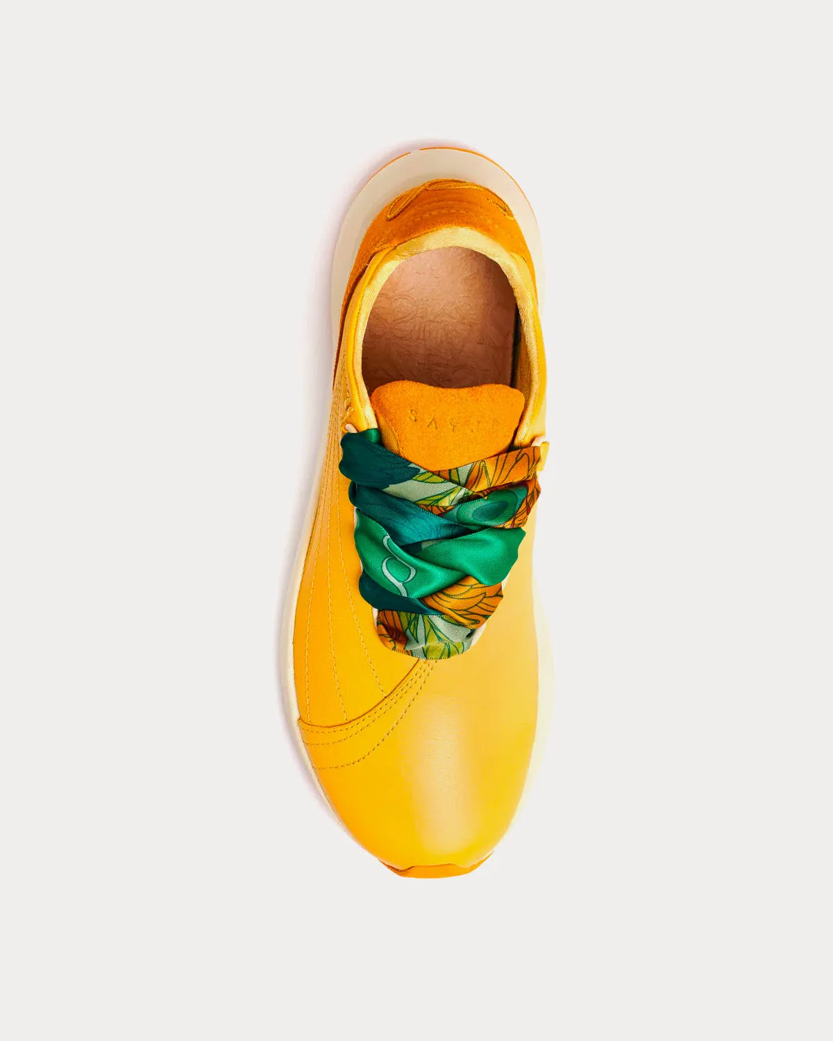 Two Yellow Low Top Sneakers