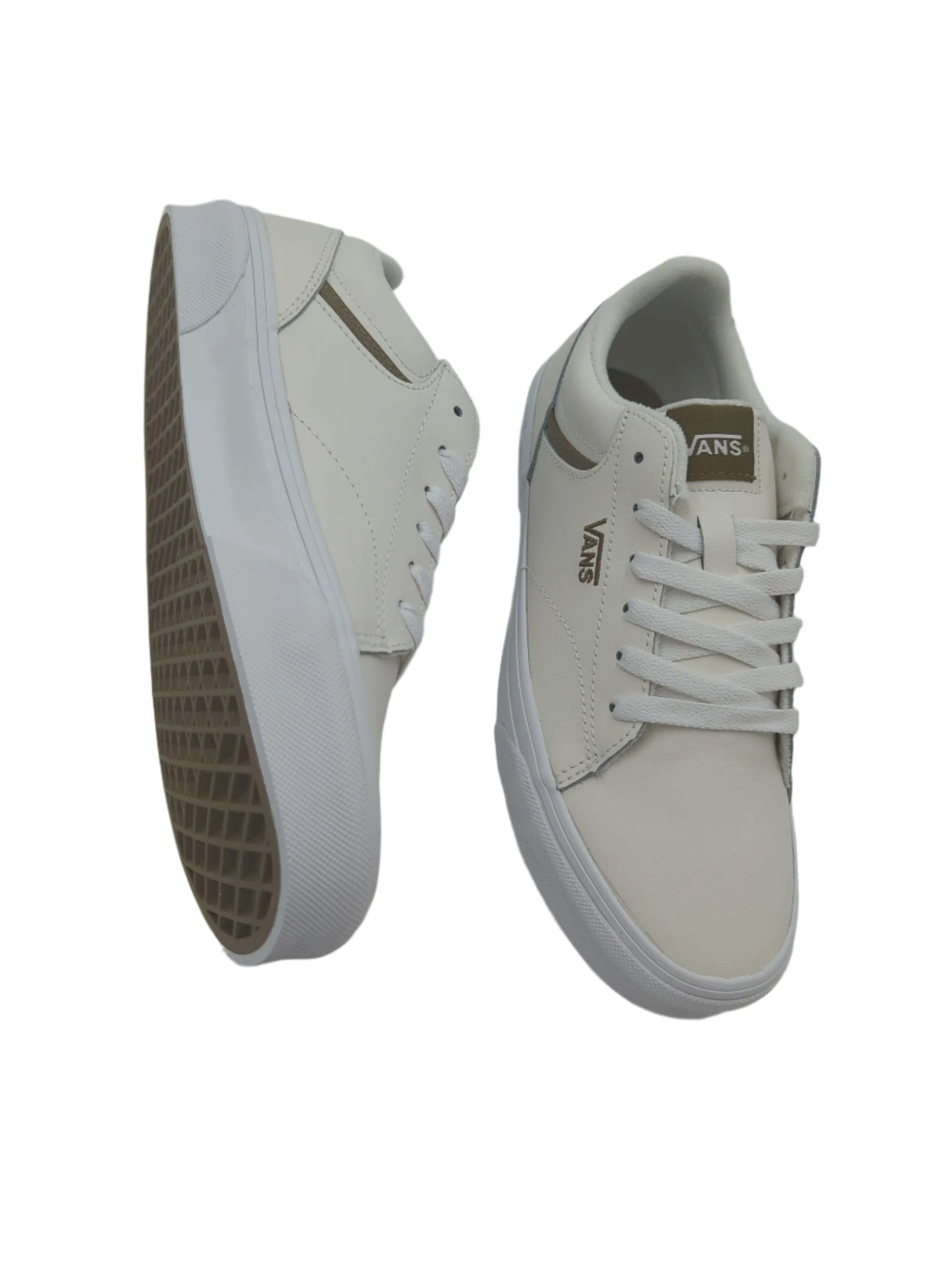 Womens Off White/Green Seldon Sneaker
