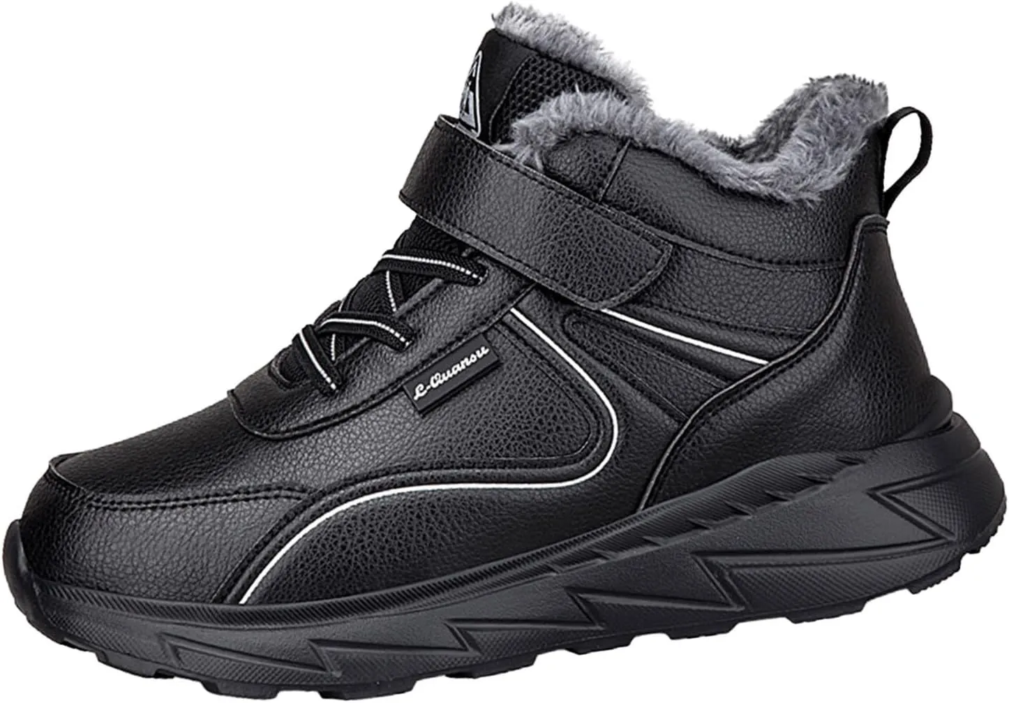 Work Boots for Men Soft Toe Hiking Sneakers Shoes with Fur Lined Women Safety Shoes Wide Width Waterproof Platform Botas Slip Resistant Hike Grounded Footwear