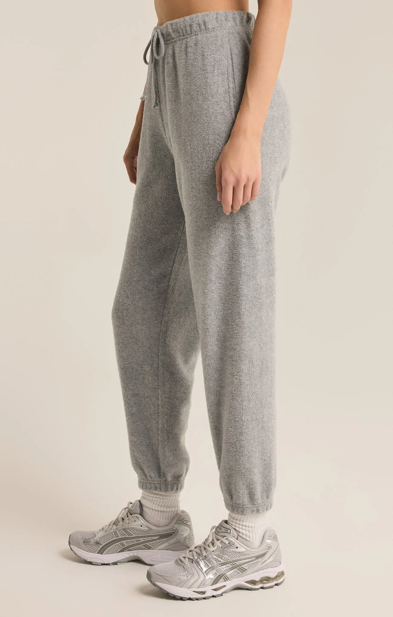 Z Supply | Unwind Reverse Fleece Jogger Classic Heather Grey