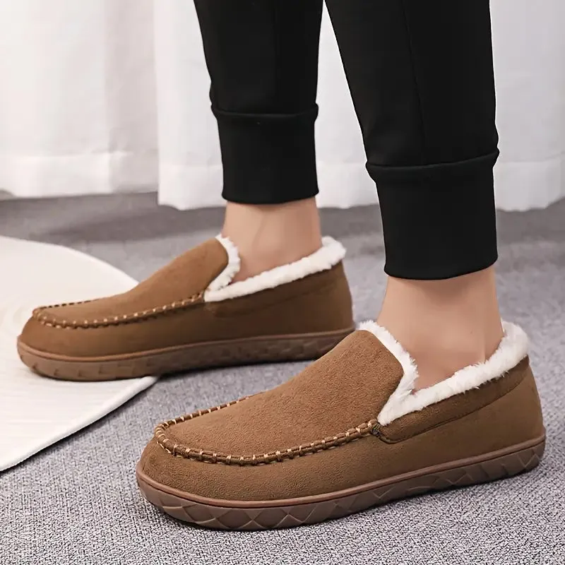 Zomerse herenschoenen - Effen slip-on schoenen met ronde tenen